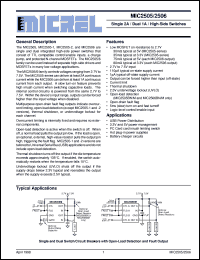 MIC2505-1BM Datasheet