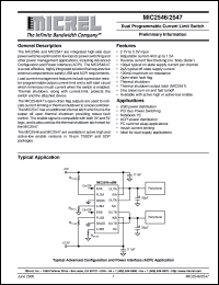 MIC2547-2BTS Datasheet