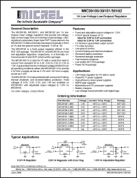 MIC39101-3.3BM Datasheet
