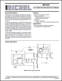 MIC4043BM4 Datasheet