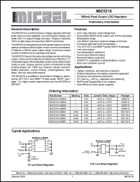 MIC5216-3.0BM5 Datasheet