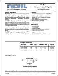 MIC5231-5.0BM5 Datasheet