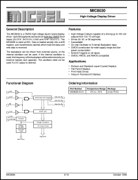 MIC8030-01CV Datasheet