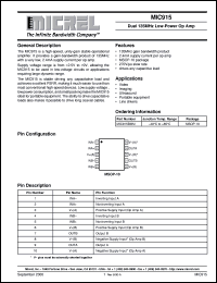 MIC915BMM Datasheet