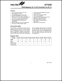HT1620 Datasheet