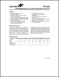 HT1626 Datasheet