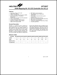 HT1627 Datasheet