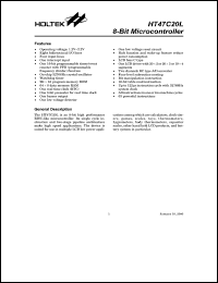 HT47C20L Datasheet