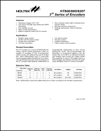 HT680 Datasheet