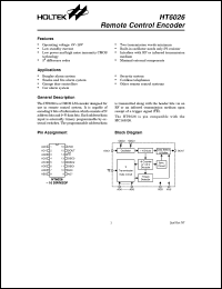 HT6026 Datasheet