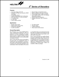 HT6030 Datasheet
