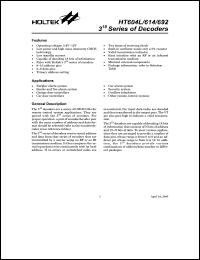 HT604L Datasheet