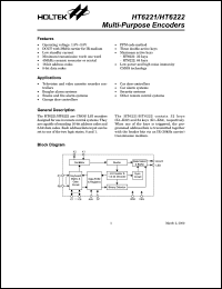 HT6222 Datasheet