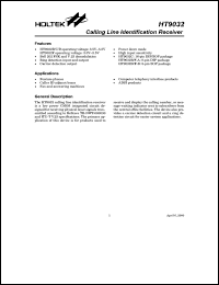 HT9320L Datasheet
