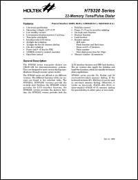 HT9320L-X Datasheet
