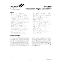 HT9580 Datasheet