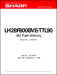 LH28F800BVE-TTL90 Datasheet