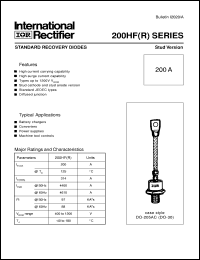 200HFR80MSV Datasheet