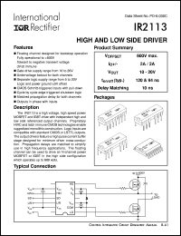 IR2113 Datasheet