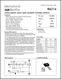 IR6216 Datasheet
