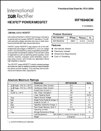 IRFY9240CM Datasheet