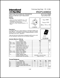 IRGPC40FD2 Datasheet