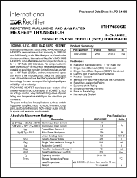 IRH7450SE Datasheet