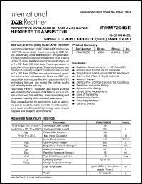 IRHM7264SE Datasheet