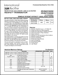 IRHN2C50SE Datasheet