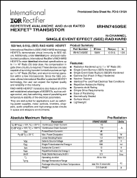 IRHN7130 Datasheet