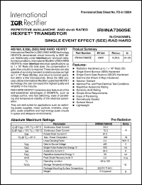 IRHNA7360SE Datasheet