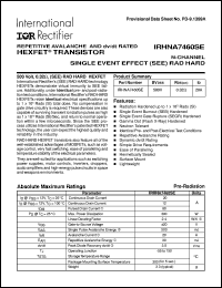 IRHNA9160 Datasheet