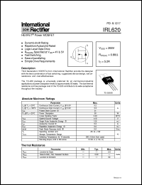 IRL620 Datasheet