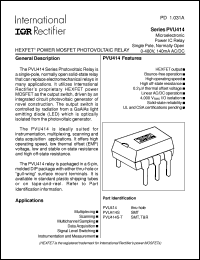 PVU414 Datasheet