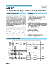 LXT400 Datasheet