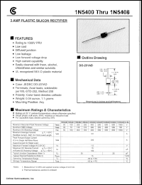1N5404 Datasheet