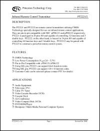 PT2221-002 Datasheet