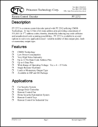 PT2272-M3-S18 Datasheet