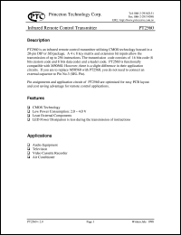PT2560-003 Datasheet
