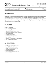 PT2604 Datasheet