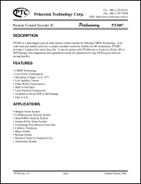 PT2607 Datasheet