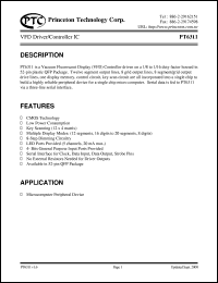 PT6311 Datasheet