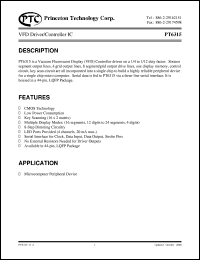 PT6315 Datasheet