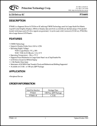 PT6601 Datasheet
