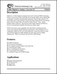 PT8215 Datasheet