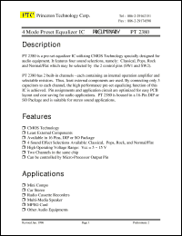 PT2380 Datasheet