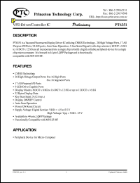 PT6351 Datasheet