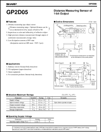 GP2D05 Datasheet