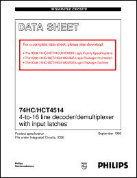 74HCT4515N3 Datasheet