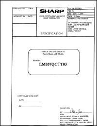 LM057QCTT03 Datasheet